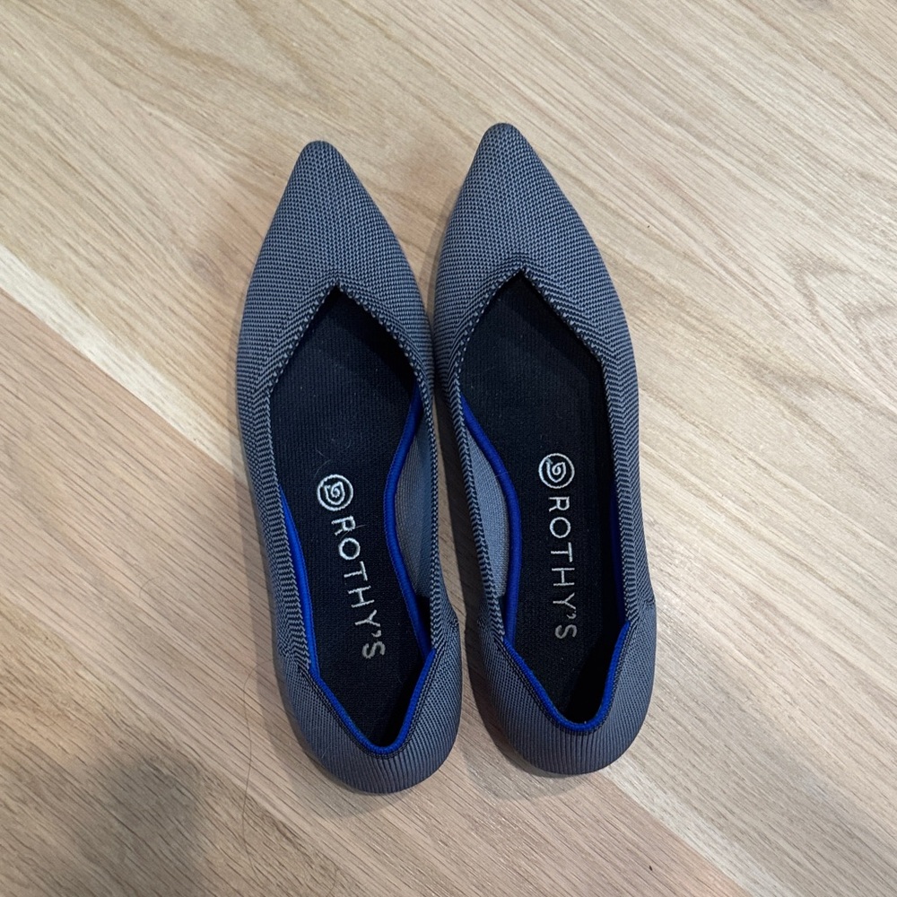 Rothy's Charcoal Pointed Flats
